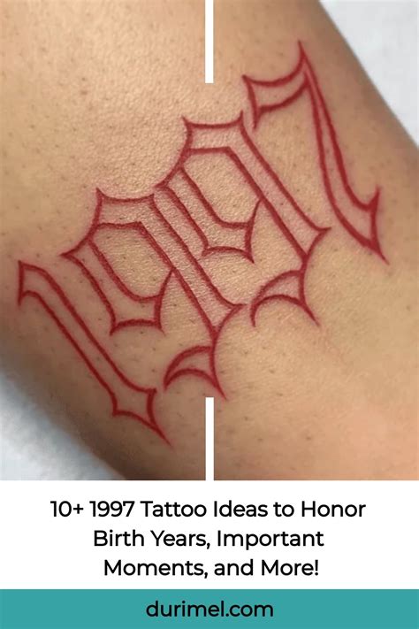 10 1997 Tattoo Ideas To Honor Birth Years Important Moments And More