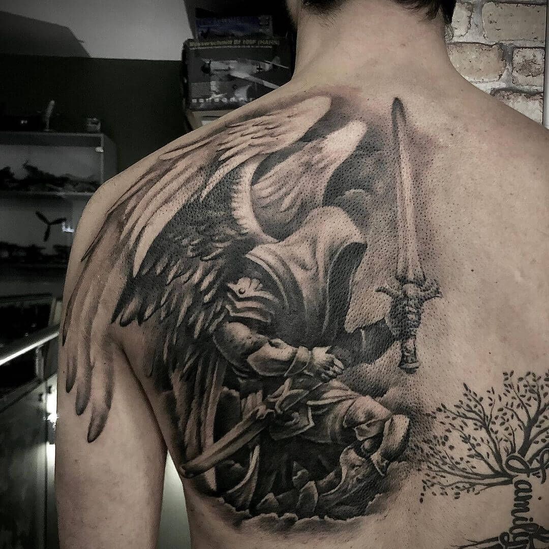 100 Inspiring Archangel Tattoos For Men In 2024 Archangel Tattoo St 100 Inspiring Archangel Tattoos For Men In 2024 Archangel Tattoo St