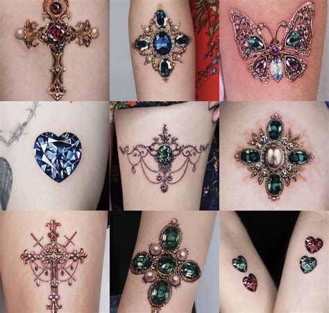 12 Stunning Jewel Tattoo Designs For A Touch Of Glamour 12 Stunning Jewel Tattoo Designs For A Touch Of Glamour