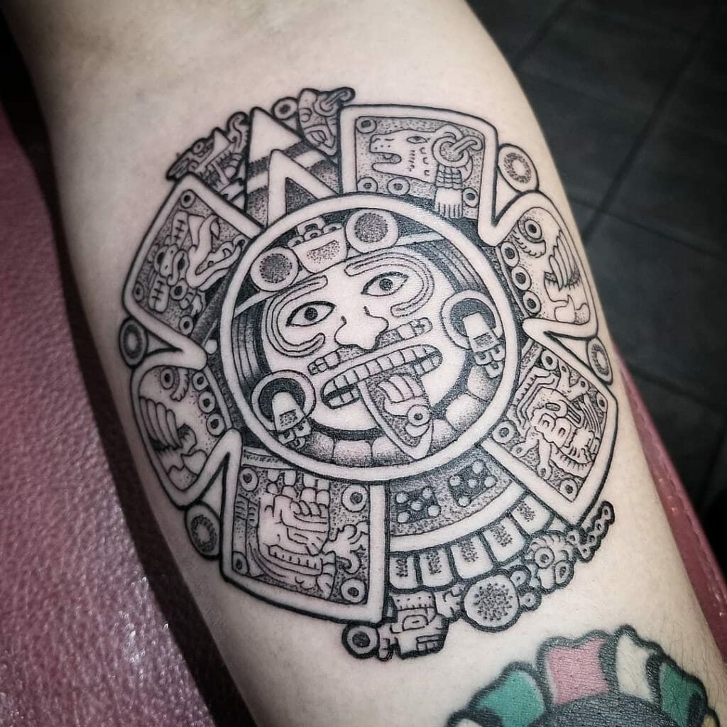 Where To Place An Aztec Calendar Tattoo And What Does It Symbolize ...