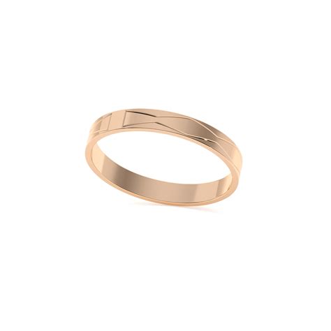 14 Kt Rose Gold Infinity Slim Wedding Ring Malvensky 14 Kt Rose Gold Infinity Slim Wedding Ring Malvensky