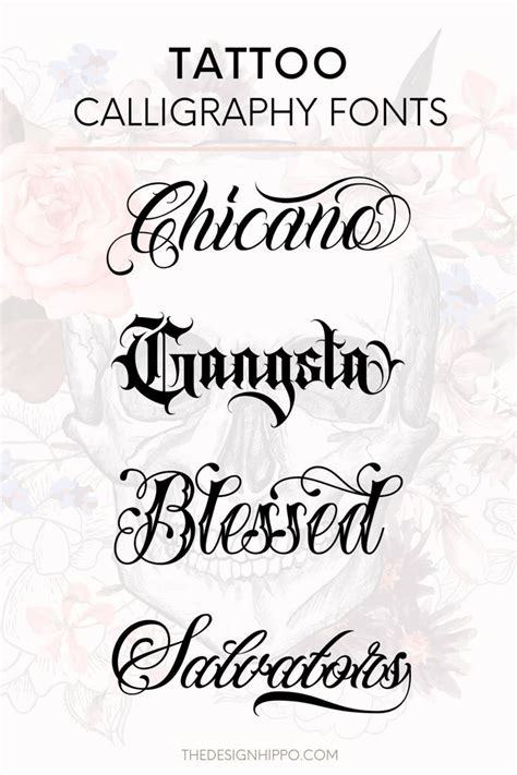 15 Best Tattoo Calligraphy Fonts In 2024 Tattoo Fonts Cursive