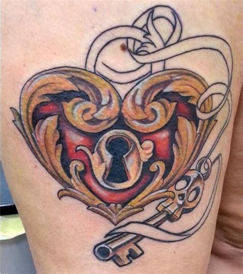 20 Heart And Key Tattoos With Unique Meanings Tattooswin