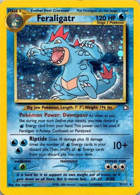 2000 Pokemon Neo Genesis 5 Feraligatr