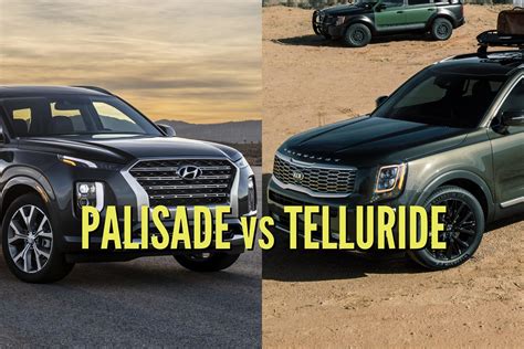 2020 Hyundai Palisade Vs 2020 Kia Telluride Main Differences