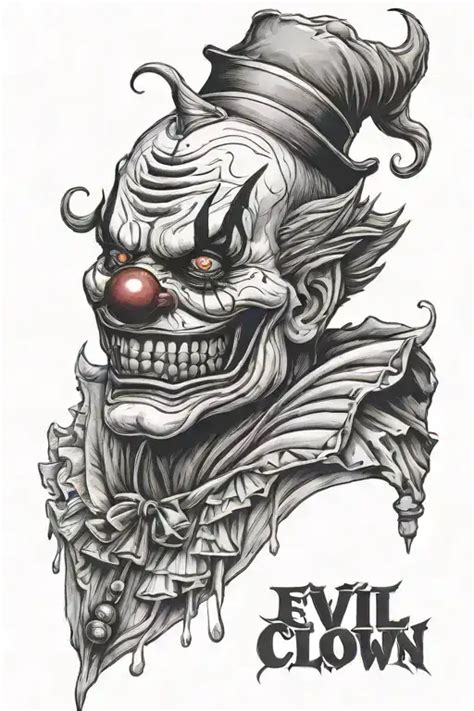 256 Evil Clown Tattoo Ideas Blackink Ai