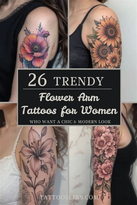 26 Stunning Flower Arm Tattoos For Women That Speak Beauty