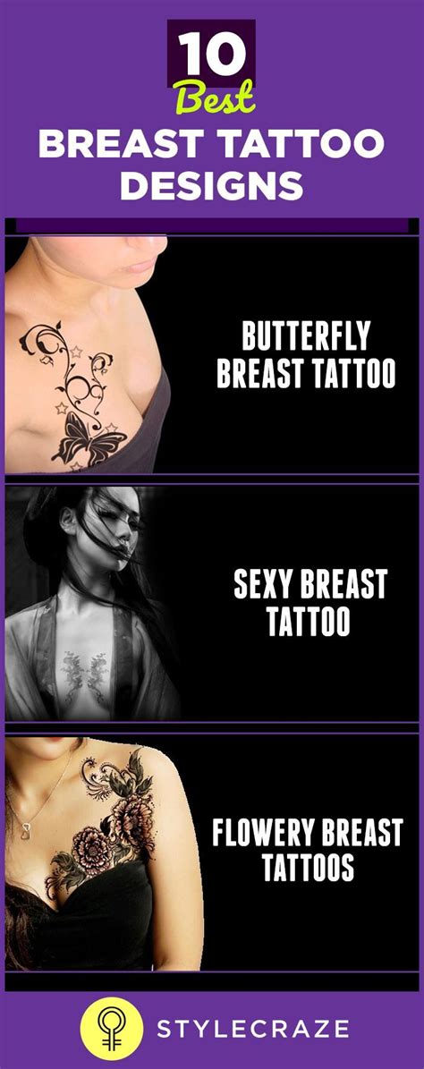 28 Best Breast Tattoo Designs And Ideas For Women To Try In 2024