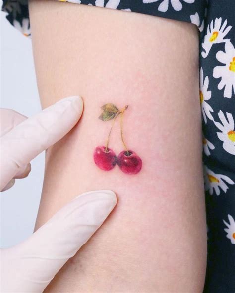 30 Pretty Cherry Tattoos For Women You Will Love Cherry Tattoos