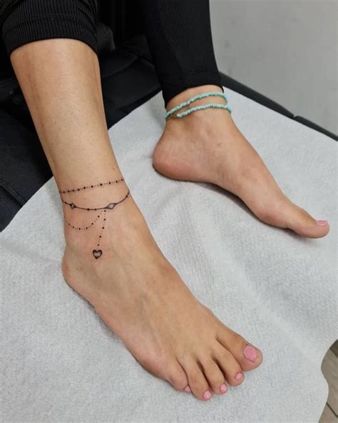 33 Amazing Ankle Bracelet Tattoos For 2024 Artofit