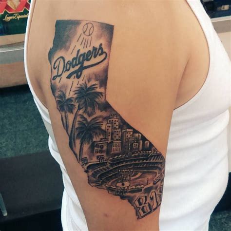 35 Best Dodger Tattoos Ideas Dodgers Tattoos Los Angeles Dodgers Tattoo