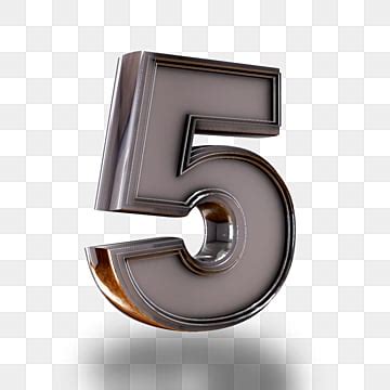 3D 5 Five Number Number 5 In 3D Png Clipart 2975366 Pikpng