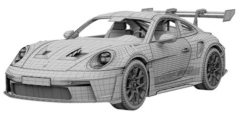 3D Model Porsche Gt3 Rs Low Poly 3D Model Turbosquid 2176705