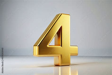 4 Number Four 4 Number Four