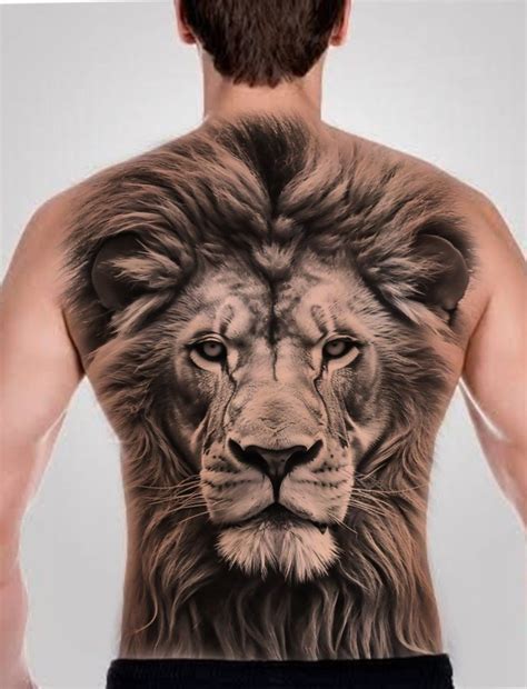 50 Lion Back Tattoo Designs For Men Back Tattoo Tattoo Designs Men