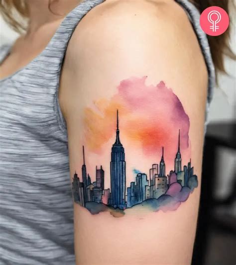 8 Breathtaking New York Skyline Tattoo Ideas With Meanings 8 Breathtaking New York Skyline Tattoo Ideas With Meanings