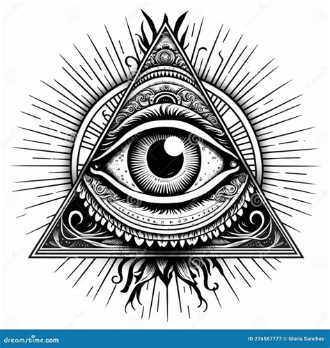 All Seeing Eye Pyramid Tattoo
