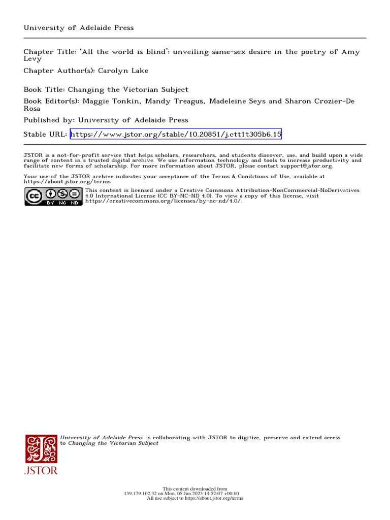 All The World Is Blind Amp 39 Unveiling Same Sex Desire In The Poetry Of