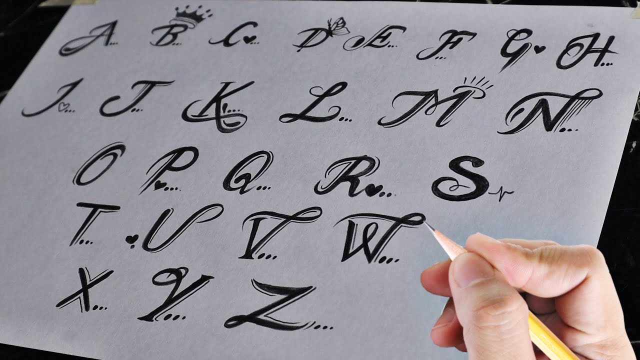 Alphabet Letters Tattoo Designs