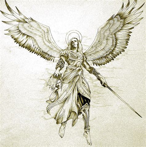Archangel Gabriel Warrior Angel Tattoo Designs 953X960 Wallpaper