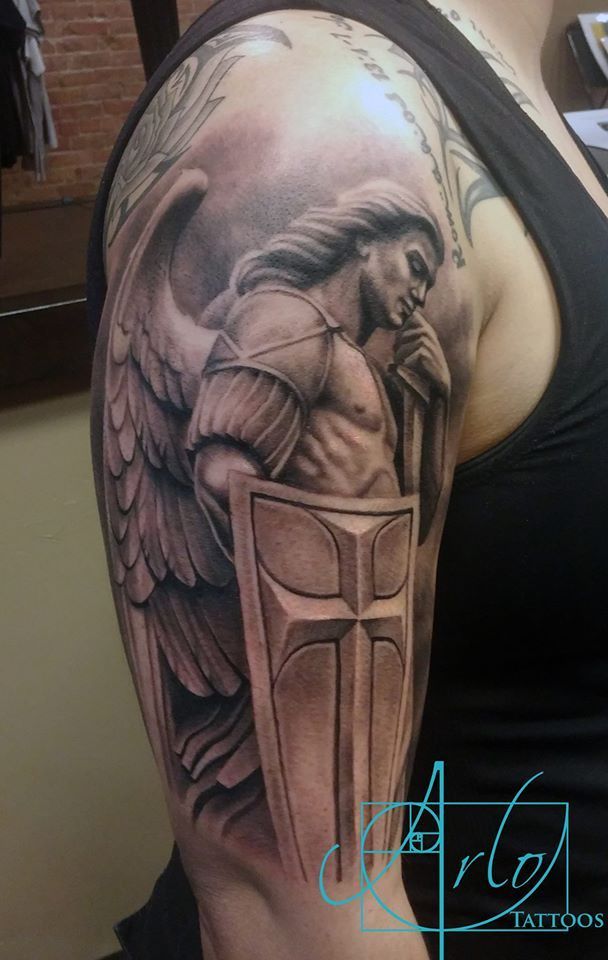 Archangel Michael Tattoo Religious Guardian Art Tattoodo