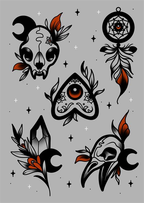 Artstation Witchy Tattoo Designs Artstation Witchy Tattoo Designs