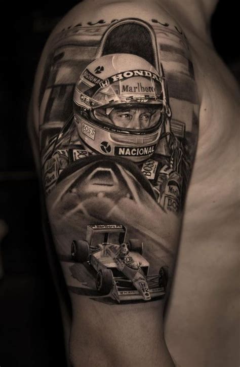 Ayrton Senna Tattoo Tatoeage Idee N Tatoeages Tatoeage
