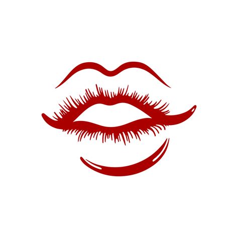 Beautiful Red Female Lips Sign Of Kiss Love Fashion Style Design Element For Emblem Mascot Sign Poster Card Logo Banner Tattoo 21862115 Vector Art At Vecteezy