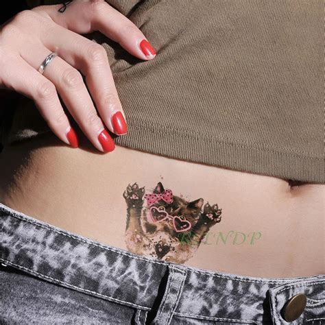 Belly Button Tattoos Cat