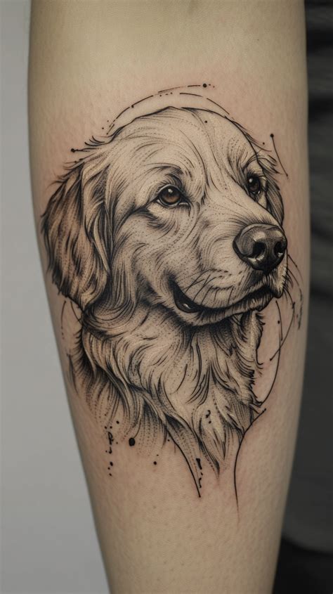 Best 12 22 Golden Retriever Tattoo Ideas Artofit