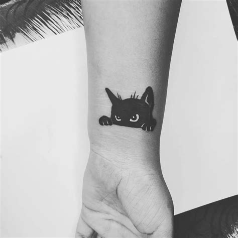 Black Cat Tattoo Design In Auckland Nz Cute Cat Paw Tattoo Dh Tattoo