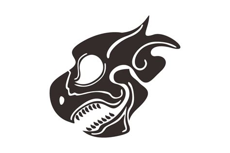 Black Dragon Head Skull Tattoo 22034291 Png Black Dragon Head Skull Tattoo 22034291 Png