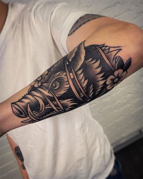 Boar Head Done By Benjamin Slangar At Fist Of Needles Finland Vaasa R Tattoos Boar Head Done By Benjamin Slangar At Fist Of Needles Finland Vaasa R Tattoos