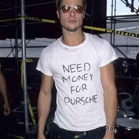 Brad Pitt Need Money For Porsche Etsy