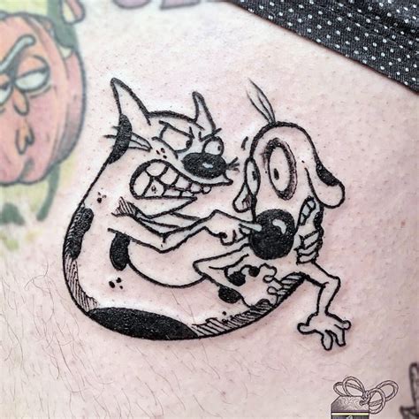 Cat Dog Inked Catdog Tattoo Cartoon Inspired 2Become1tattoo Cat Dog Inked Catdog Tattoo Cartoon Inspired 2Become1tattoo