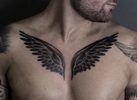 Chest Tattoo Wings
