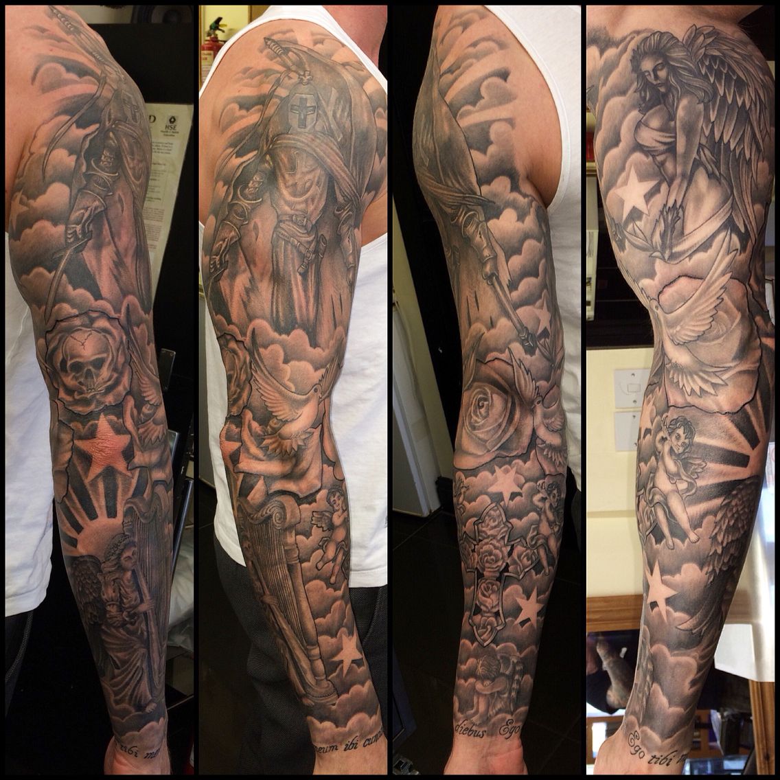 Cloud Tattoo Designs In A Sleeve