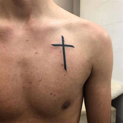 Cool Cross Tattoos For Guys On Chest