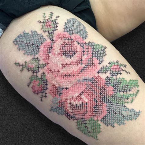 Cross Stitch Tattoo