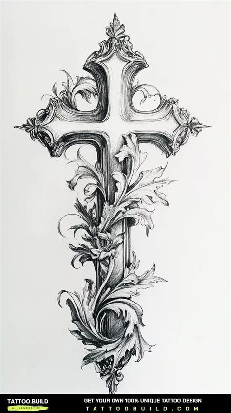 Cross Tattoo Drawings Stunning Designs In 2025 Cross Tattoo