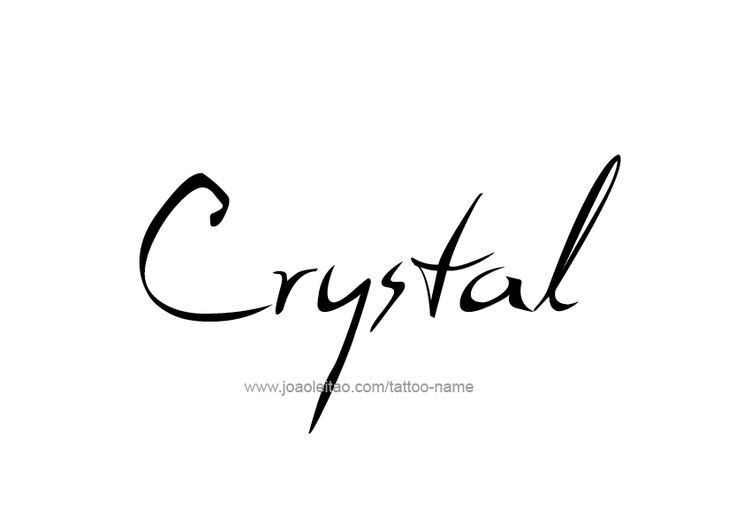Crystal Name Tattoo Designs Crystal Name Tattoo Designs