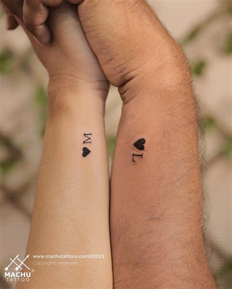 Cute Couple Matching Tattoos