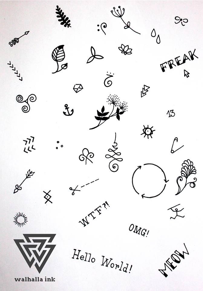 Cute Stick And Poke Tattoos