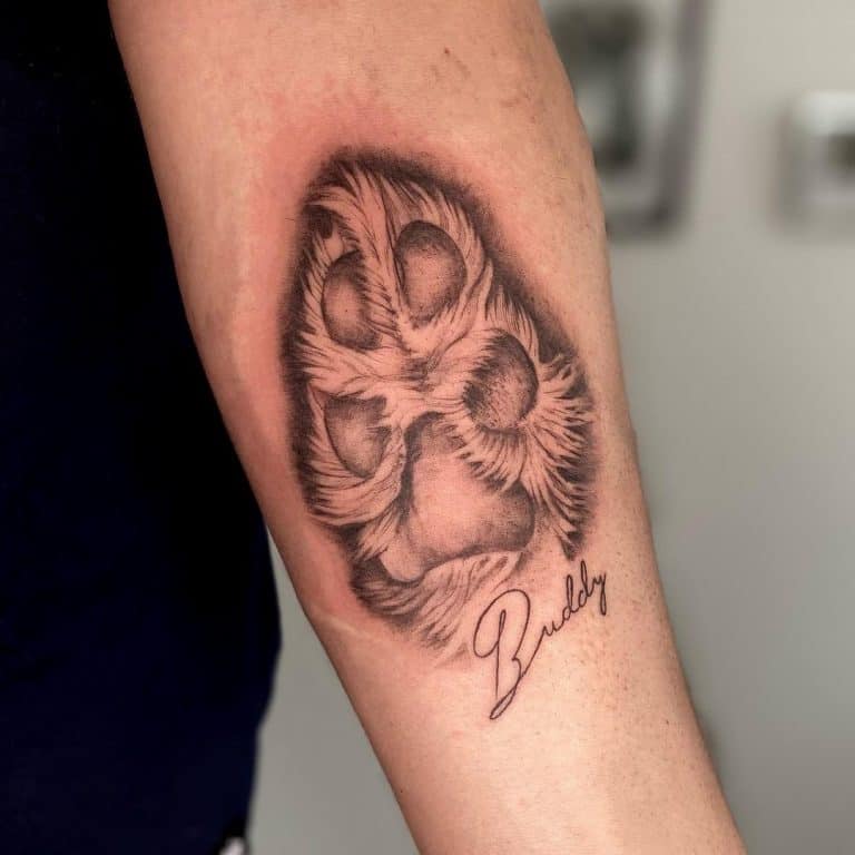 Dog Paw Tattoo