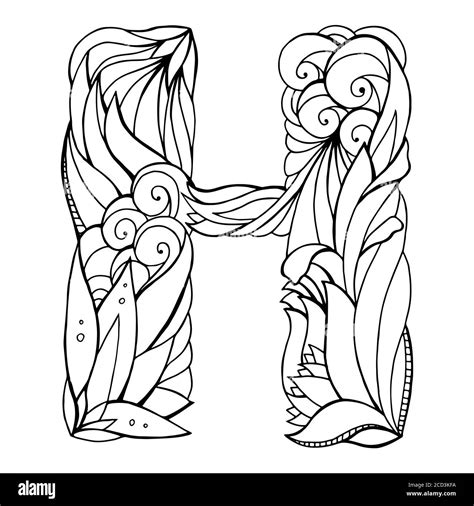 Drawing Designs For Letter H