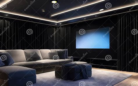 Experience The Ultimate Home Theater Room With A Spacious Big Couch Experience The Ultimate Home Theater Room With A Spacious Big Couch