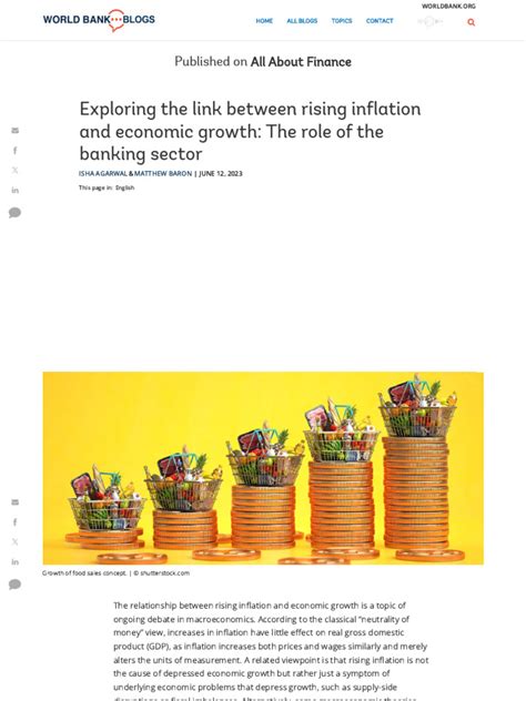 Exploring The Link Between Rising Inflation And Economic Growth The Exploring The Link Between Rising Inflation And Economic Growth The