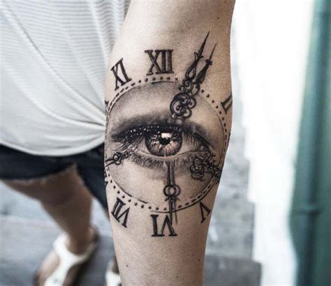 Eye Clock Tattoo
