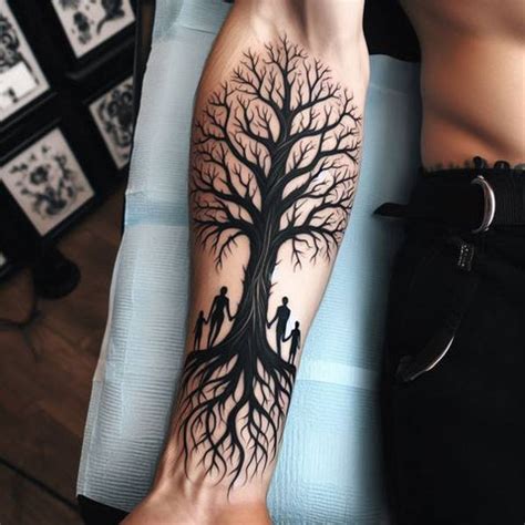 Family Tree Tattoos Forearm Family Tree Tattoos Forearm