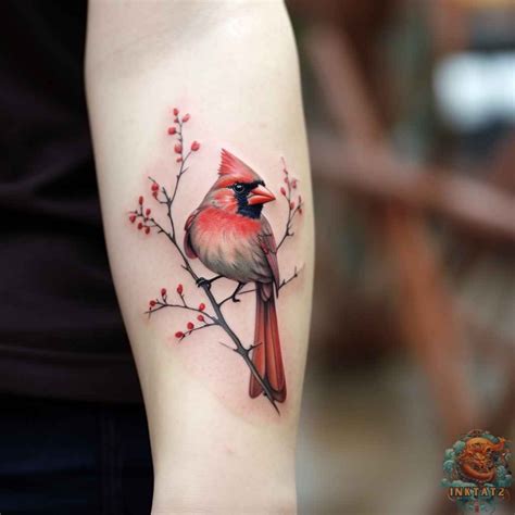 Female Cardinal Tattoo Female Cardinal Tattoo